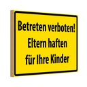 Holzschild 20x30 cm Betreten Verboten Straßenschild