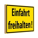 Holzschild 20x30 cm Einfahrt freihalten Warnschild Hinweisschild