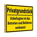 Holzschild 20x30 cm Privatgrundstück Straßenschild