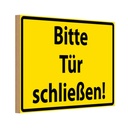Holzschild 20x30 cm Bitte Tür schließen Warnschild Hinweisschild