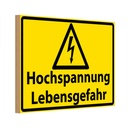 Holzschild 20x30 cm Hochspannung Lebensgefahr Dekoration