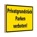 Holzschild 20x30 cm Privatgrundstück Parkverbot Warnschild Hinweisschild