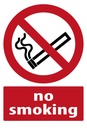 Holzschild 30x20 cm No Smoking Warnschild Hinweisschild