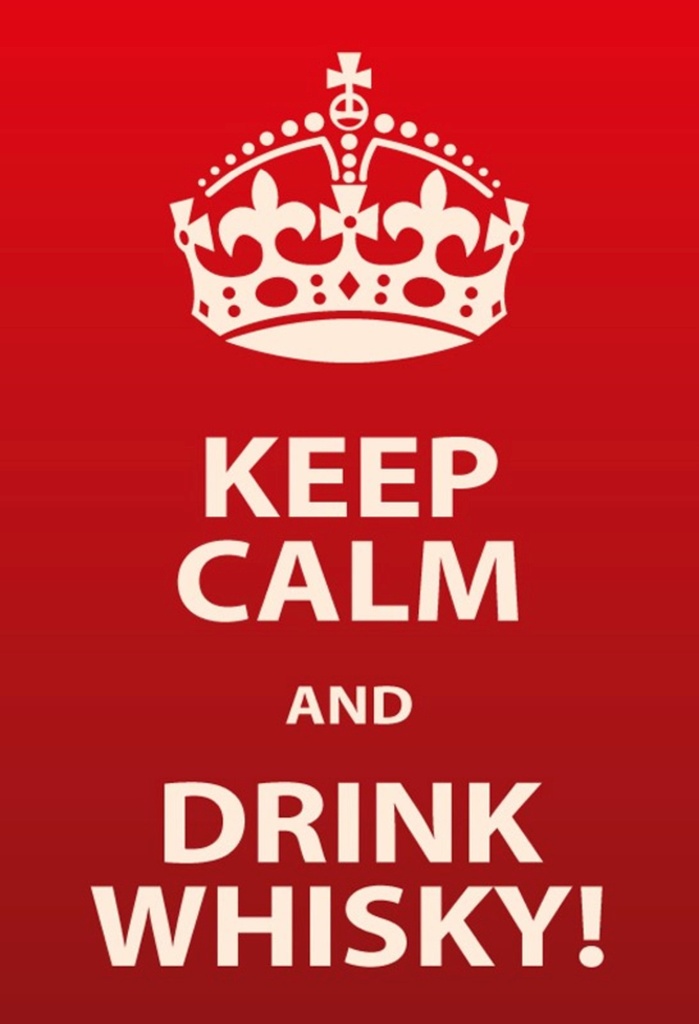 [LA-111690-H] Holzschild 30x20 cm Alkohol Keep Calm & Drink Whisky