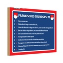 Holzschild 20x30 cm Fränkisches Grundgesetz Dekoration