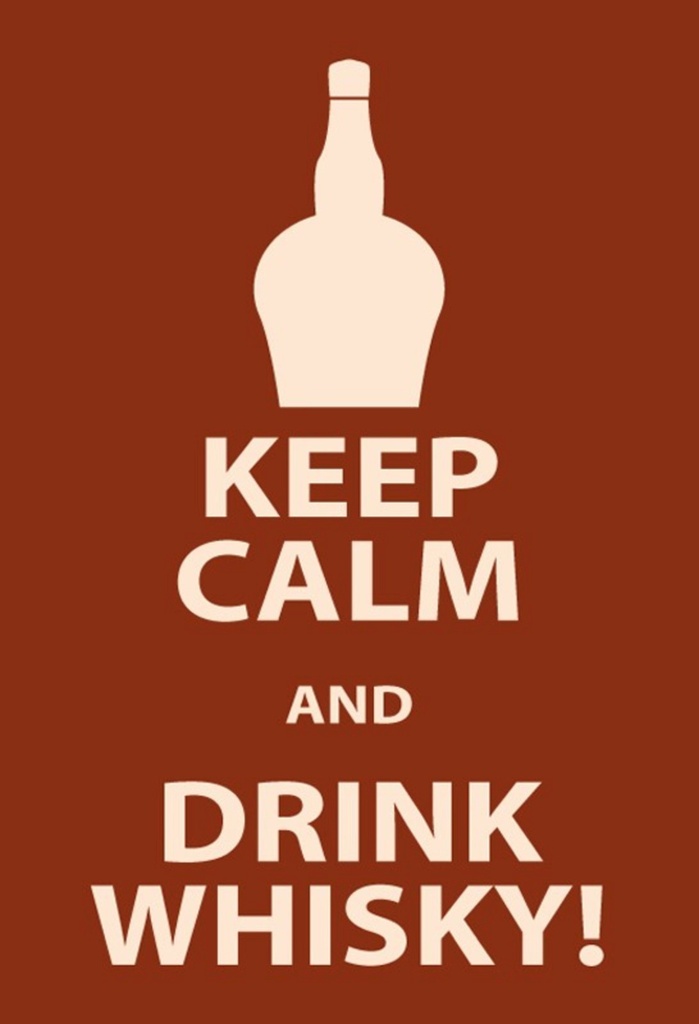 [LA-111694-H] Holzschild 30x20 cm Alkohol Keep Calm and Drink Whisky