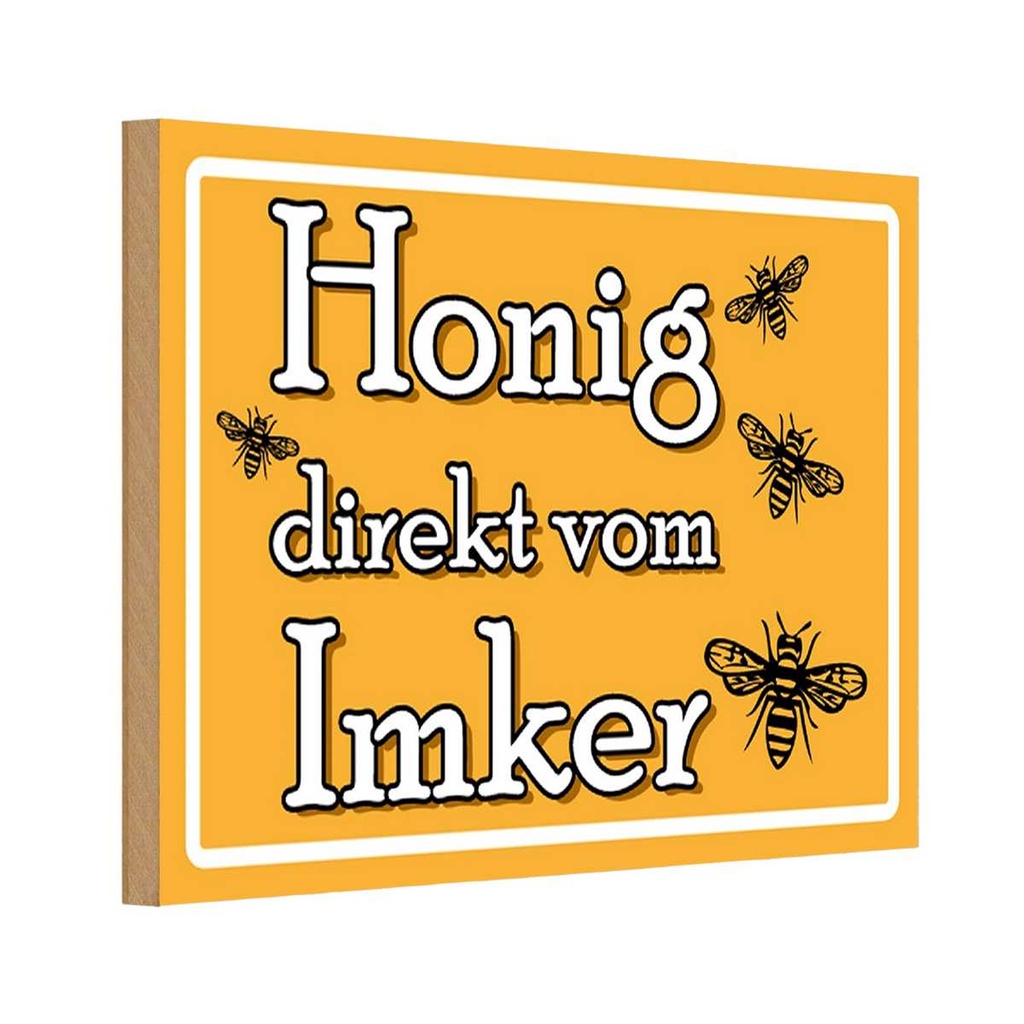 [LA-111733-H] Holzschild 20x30 cm direkt vom Imker Dekoration