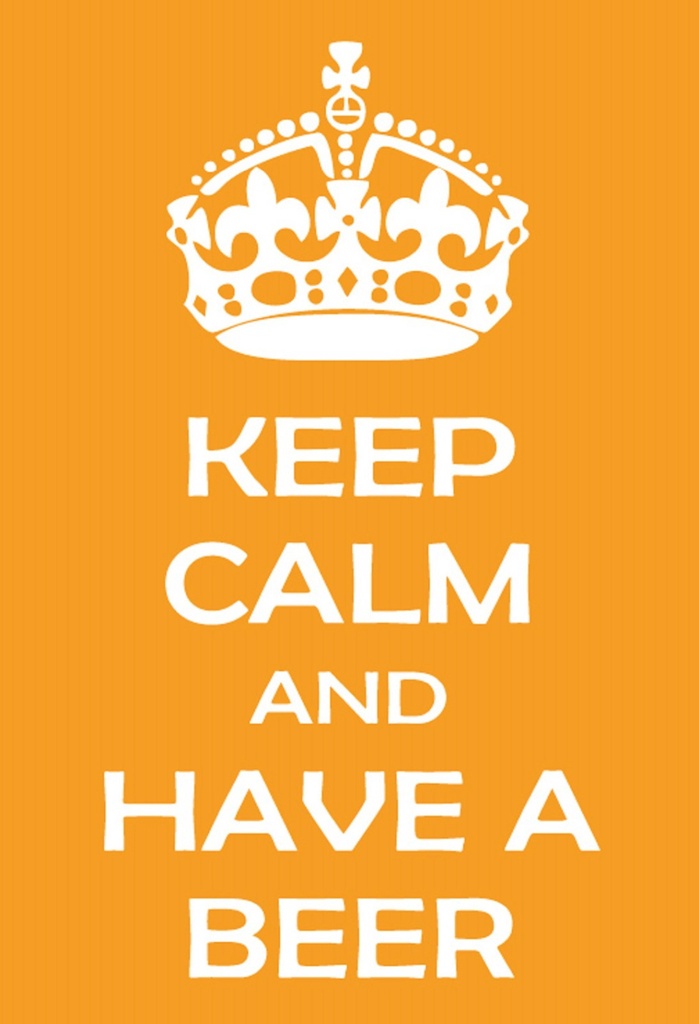 [LA-111748-H] Holzschild 30x20 cm Keep Calm and have a beer