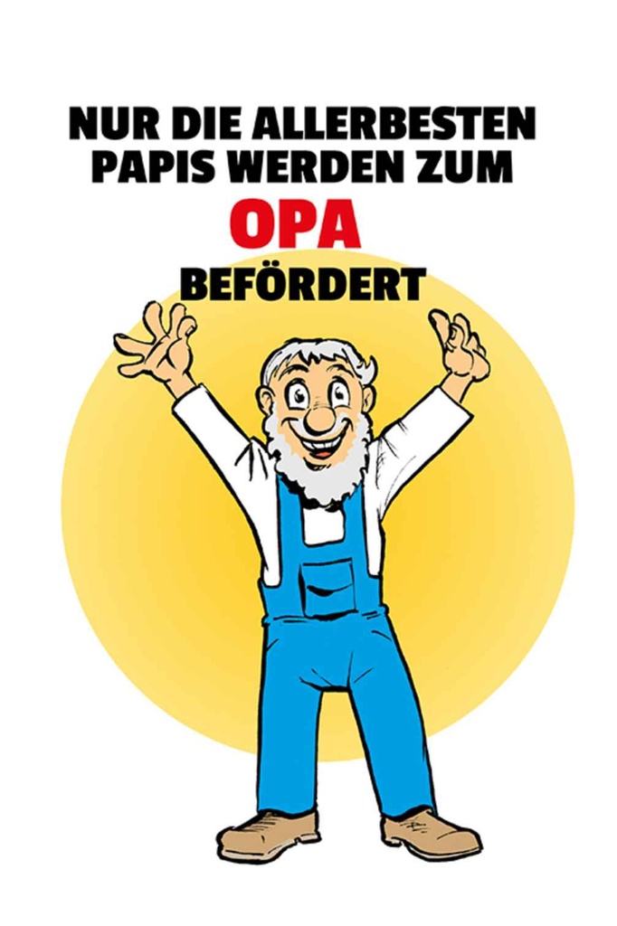 [LA-111897-H] Holzschild 30x20 cm Papis werden zum Opa befördert Oma
