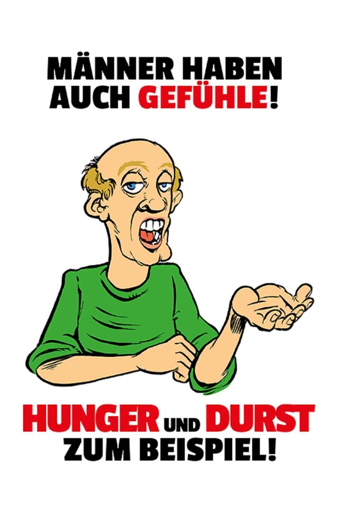 [LA-111902-H] Holzschild 30x20 cm Männer haben auch Gefühle Frauen