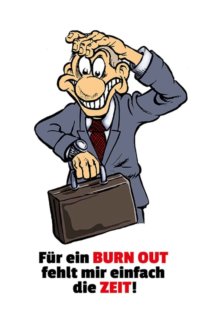 [LA-111904-H] Holzschild 30x20 cm Für Burnout fehlt mir die Zeit Dekoration