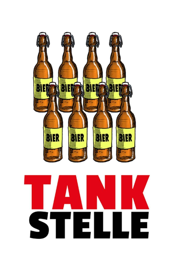 [LA-111913-H] Holzschild 30x20 cm Alkohol Tankstelle Bierflaschen