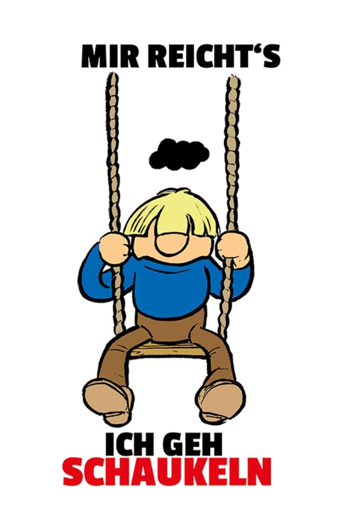[LA-111946-H] Holzschild 30x20 cm Mir reicht's gehe schaukeln Dekoration