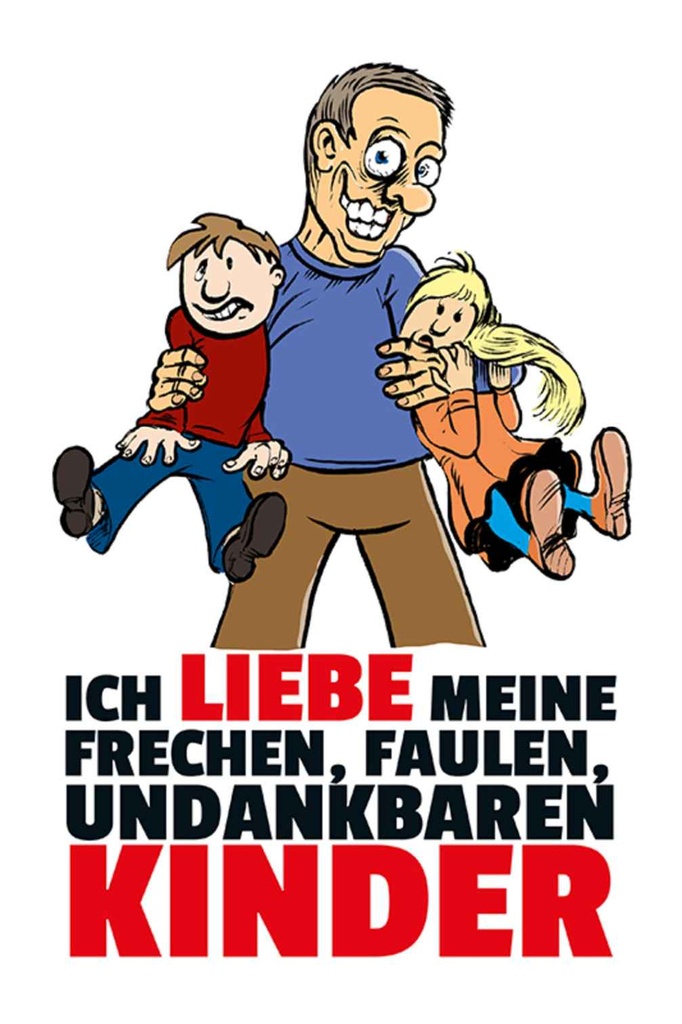 [LA-111965-H] Holzschild 30x20 cm Liebe meine frechen Kinder Kids Teens
