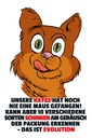 Holzschild 30x20 cm Katze hat noch nie Maus gefangen Tier Haustier