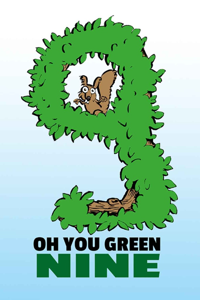 [LA-112147-H] Holzschild 30x20 cm Oh you green nine Dekoration