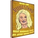 Holzschild 30x20 cm Pinup bin Ruhestand Chef ist meine Frau Pin Up