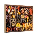 Holzschild 20x30 cm Essen Nudeln Nudelarten Pasta Bildmotiv Trinken