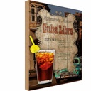 Holzschild 30x20 cm Rezept Cuba Libre Zutaten Eiswürfel England