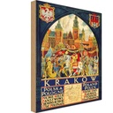 Holzschild 30x20 cm Polen Krakow Polska Pologne Straße Stadt