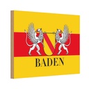 Holzschild 20x30 cm Baden Wappen Flagge Fahne