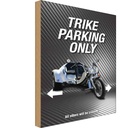 Holzschild 30x20 cm trike parking only all others Parkplatzschild