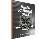 Holzschild 30x20 cm Biker parking only all others Parkplatzschild