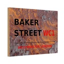 Holzschild 20x30 cm Street Baker WC1 England