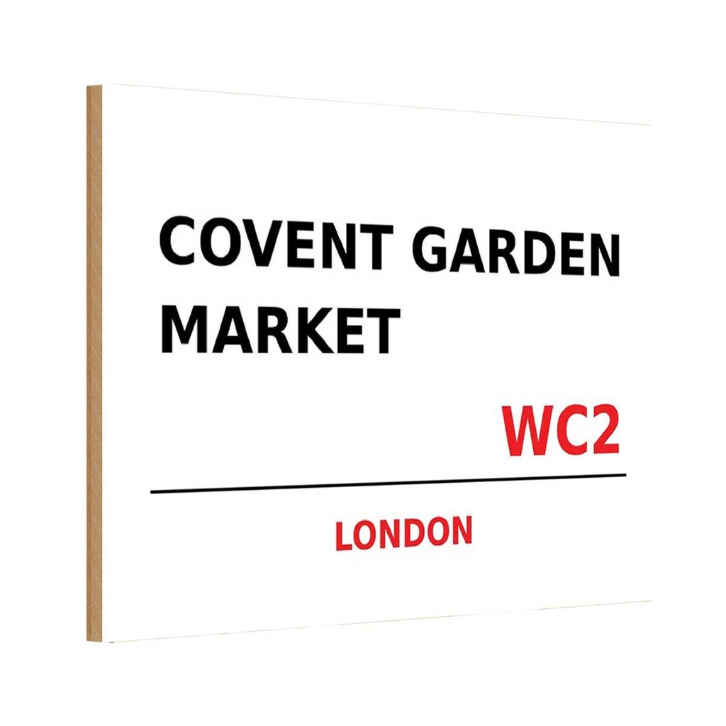 [LA-114334-H] Holzschild 20x30 cm Covent Garden Market WC2 England