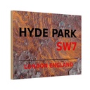 Holzschild 20x30 cm England Hyde Park SW7