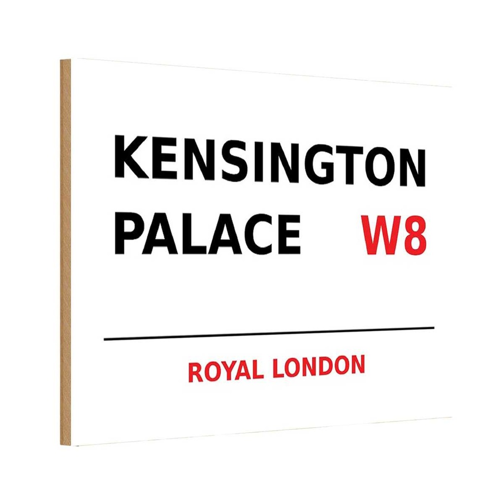 [LA-114348-H] Holzschild 20x30 cm Royal Kensington Palace W8 England