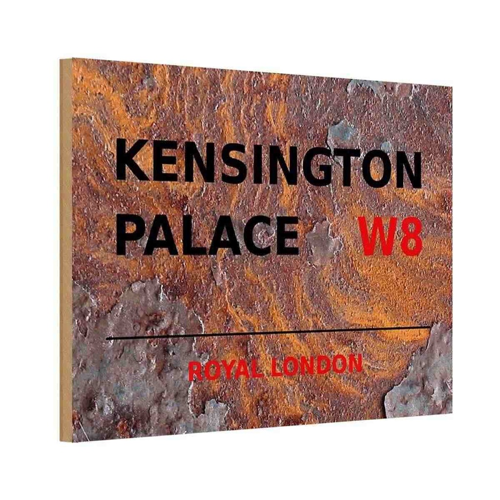 [LA-114349-H] Holzschild 20x30 cm Royal Kensington Palace W8 England