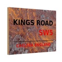 Holzschild 20x30 cm England Chelsea Kings Road SW5
