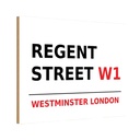 Holzschild 20x30 cm Westminster Regent Street W1 England