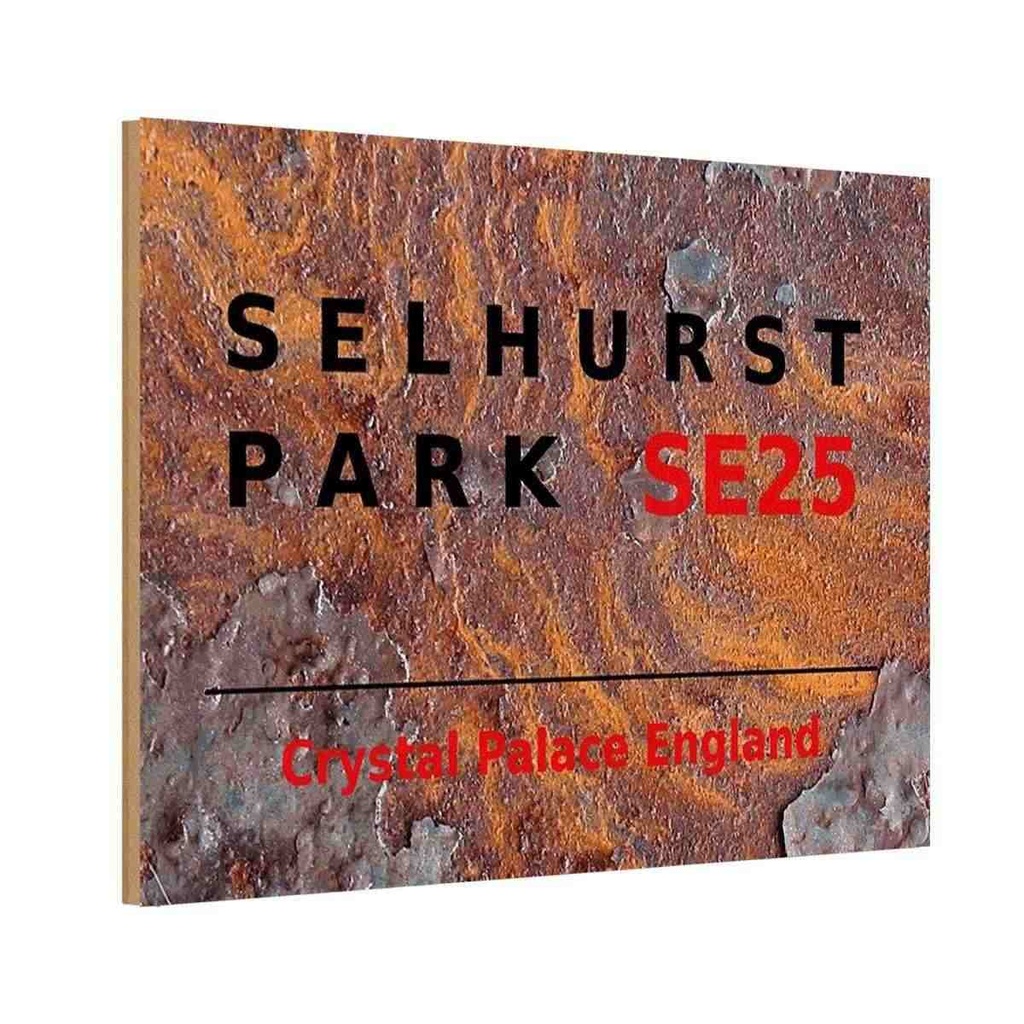 [LA-114385-H] Holzschild 20x30 cm England Selhurst Park SE25