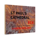 Holzschild 20x30 cm England St Paul´s Cathedral EC4