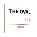 Holzschild 20x30 cm The Oval SE11 England