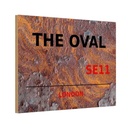 Holzschild 20x30 cm The Oval SE11 England