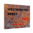 Holzschild 20x30 cm Royal Westminster Abbey SW1 England