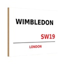 Holzschild 20x30 cm Wimbledon SW19 England