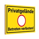 Holzschild 20x30 cm Privatgelände Betreten Verboten Warnschild Hinweisschild
