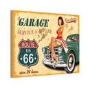 Holzschild 20x30 cm Pinup Garage open 24 hours Pin Up