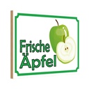 Holzschild 20x30 cm frische Äpfel Verkauf Hofladen Marktstand Laden