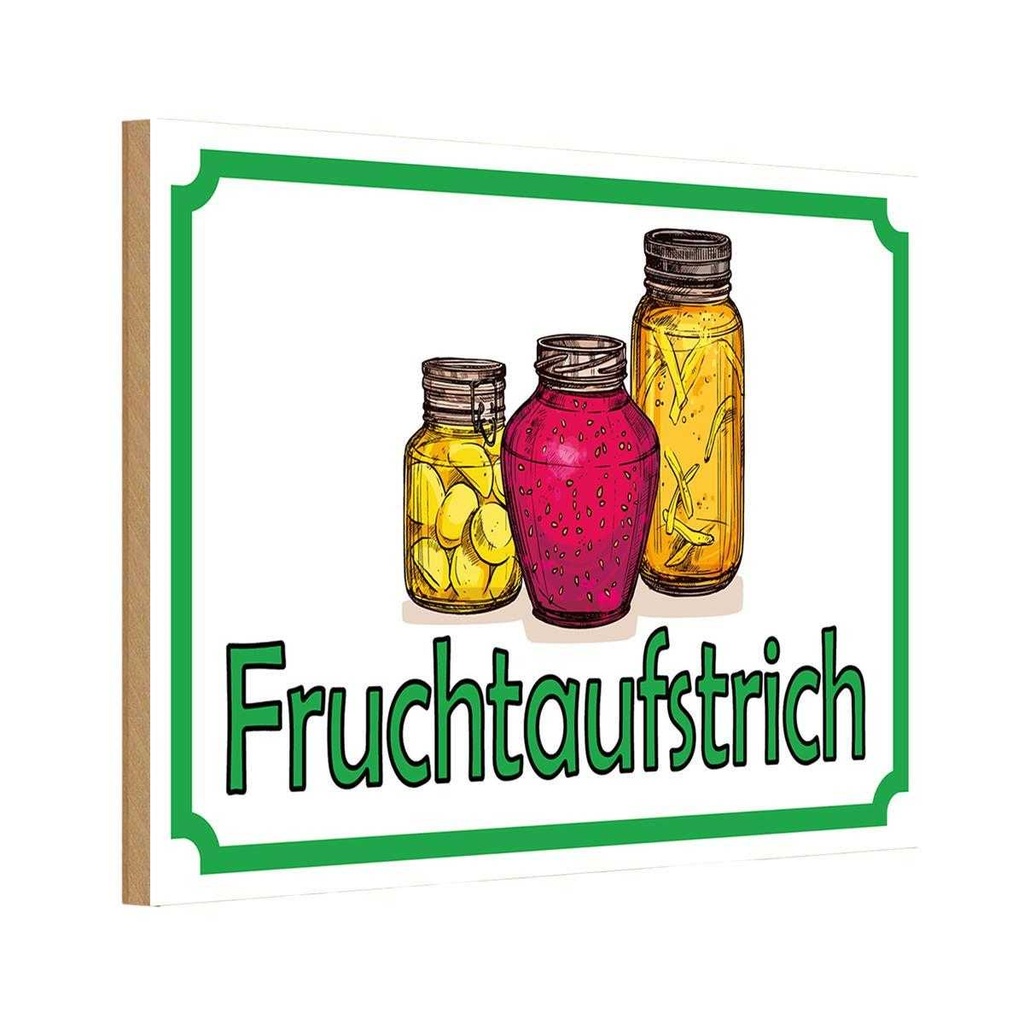 [LA-114972-H] Holzschild 20x30 cm Fruchtaufstrich Verkauf England