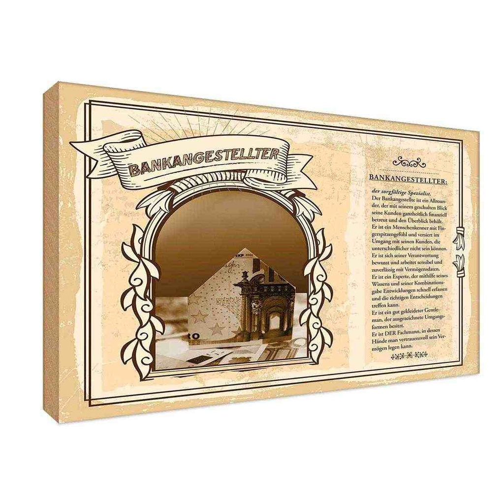 [LA-122985-H] Holzschild 20x30 cm Konten Experte Beruf Arbeit