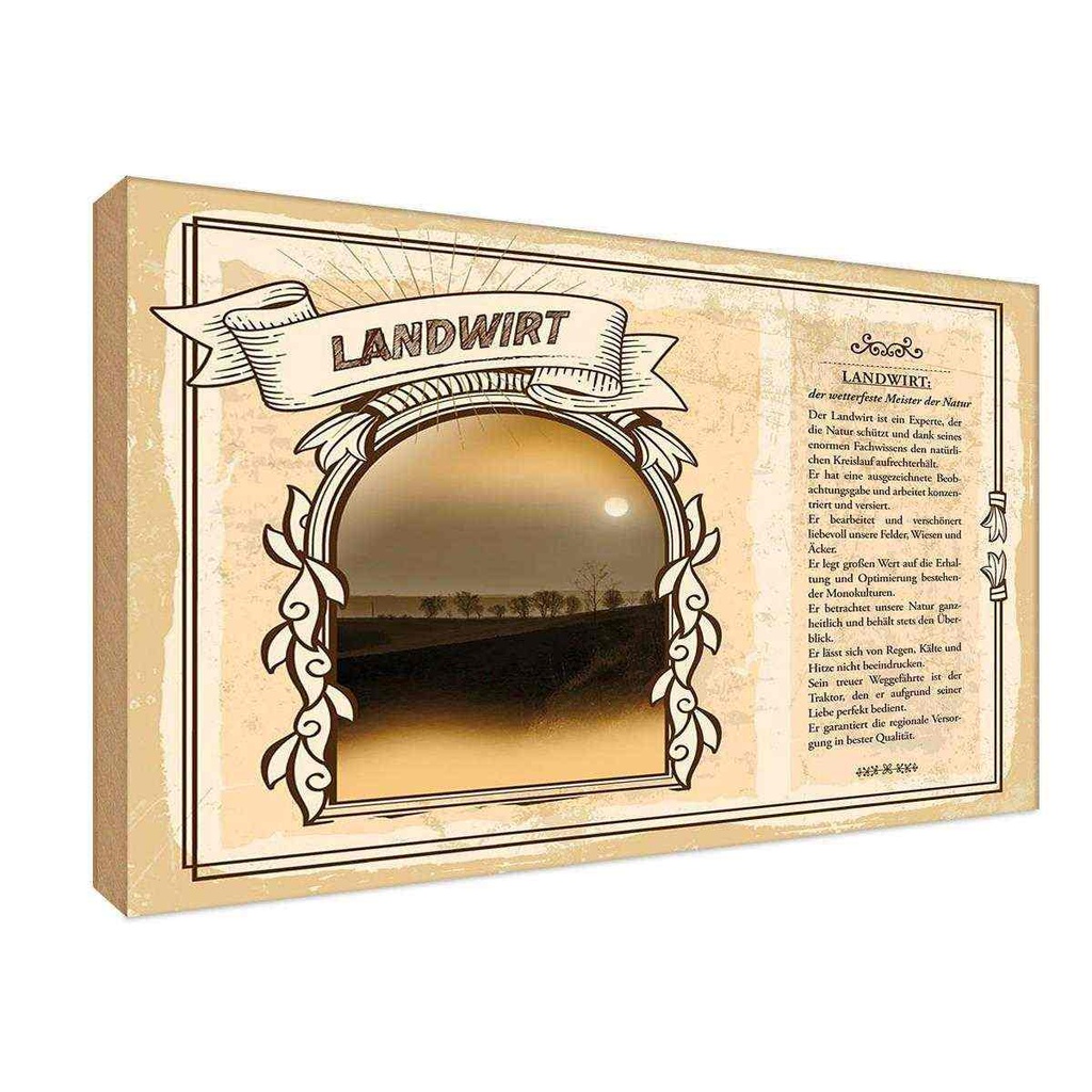 [LA-123055-H] Holzschild 20x30 cm Landwirt Beruf Arbeit