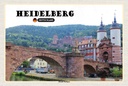 Holzschild 20x30 cm Heidelberg Altstadt Torbogen Bildmotiv Reisemotiv Abenteuer Reisen