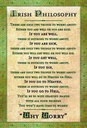 Holzschild 30x20 cm Irish Philosophy there are only