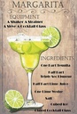 Holzschild 30x20 cm Margarita Equipment ingredients