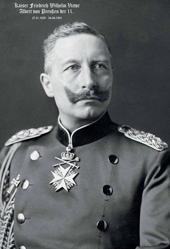 Holzschild 30x20 cm Portrait 20x30 Kaiser Friedrich Wilhelm 1859